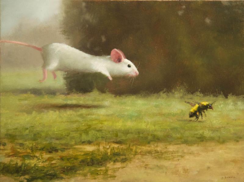 Pursuit, oil on panel, 6 x 8 inches   SOLD 