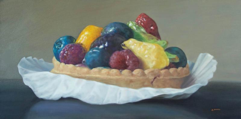 Summer Tart , oil on canvas, 18 x 36 inches, $2,400 