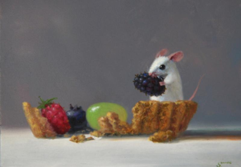 Tart Attack, oil on panel, 5 x 7 inches   SOLD 