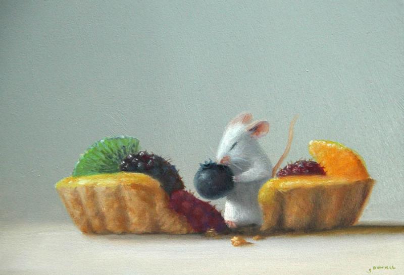 Tart Attack, oil on panel, 5 x 7 inches   SOLD 