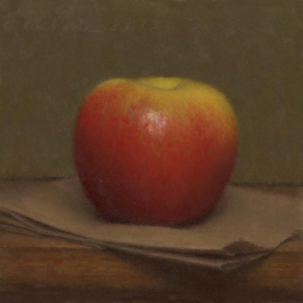 Apple, oil on panel, 6 x 6 inches   SOLD 