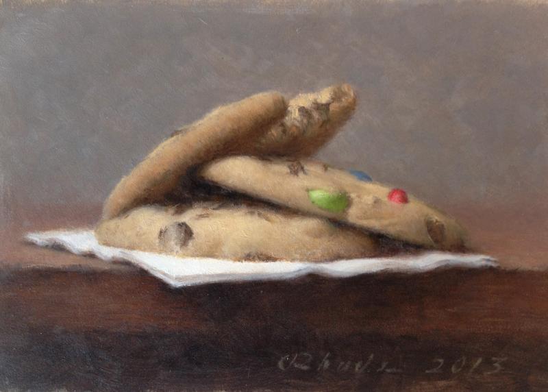 Cookies, oil on panel, 5 x 7 inches   SOLD 