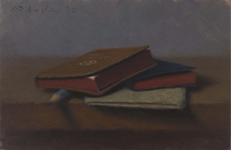 Little Books, oil on linen, 5 x 7 inches   SOLD 