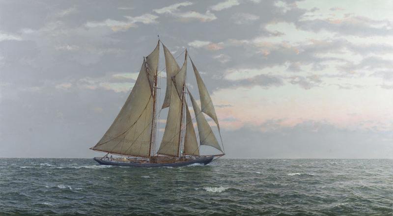 Gloucestermen at Sea, Schooner Puritan c. 1922